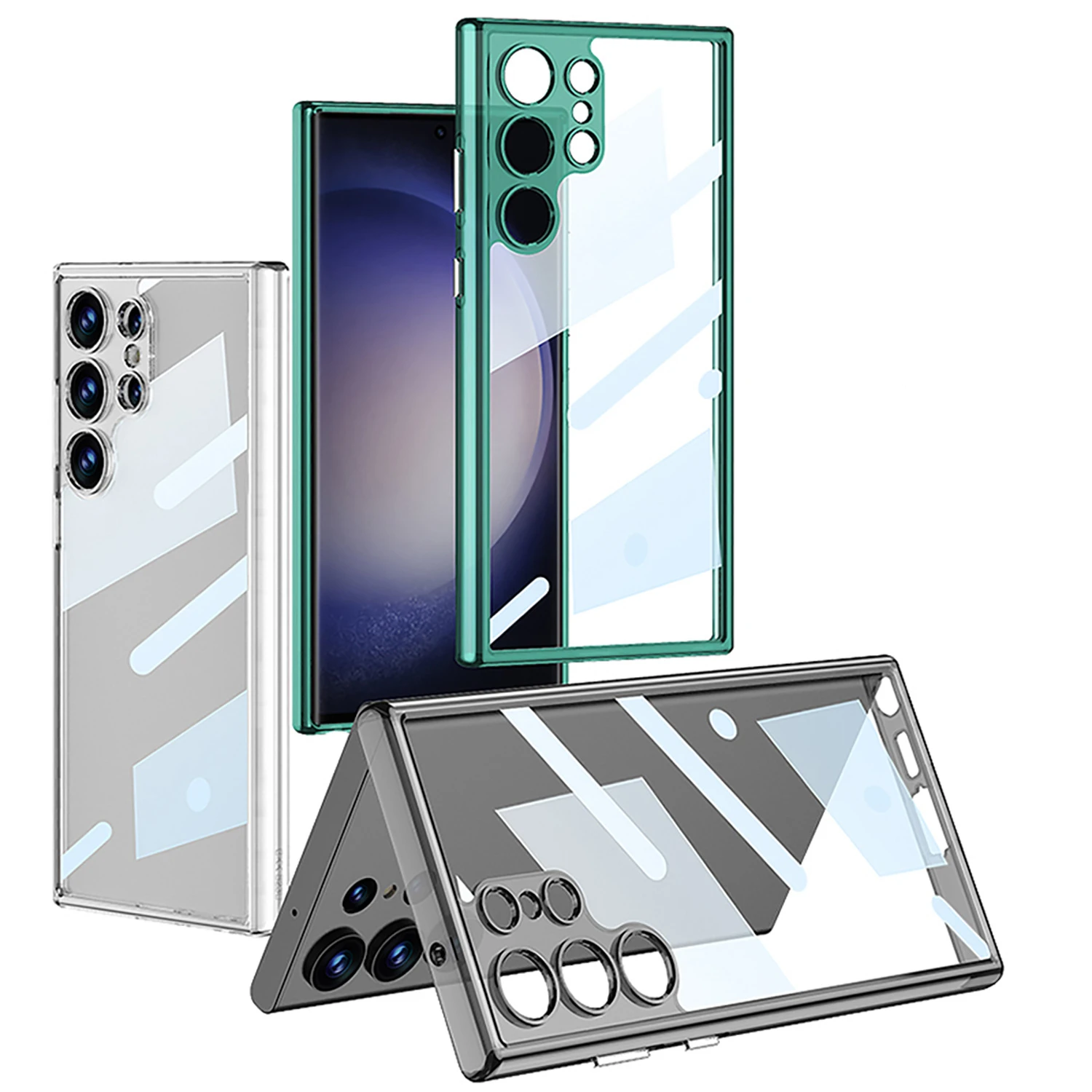 

Transparent Hard Case for Samsung Galaxy S23 Ultra Cover Clear Hard PC Full Protection Shockproof Cover