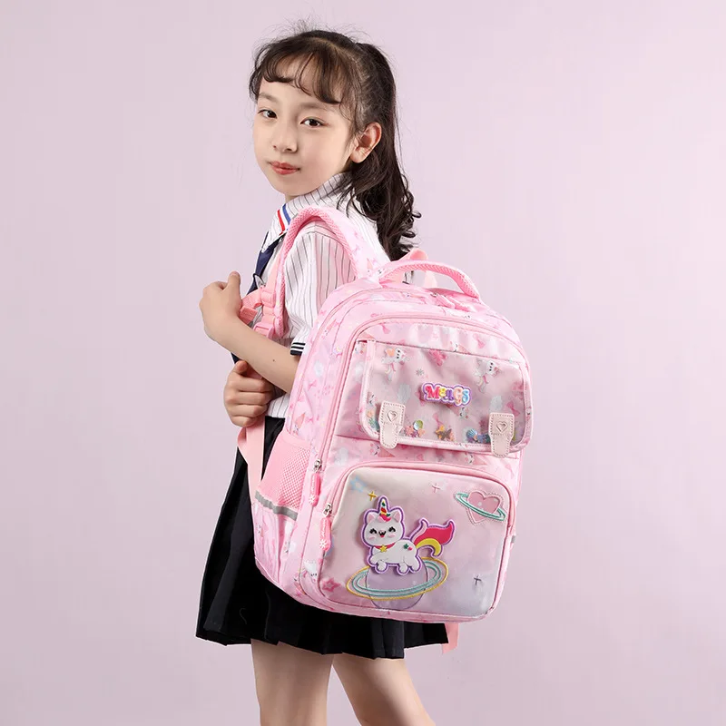 

Large Schoolbag Cute Cats Student School Backpack Cartoon Princess Bagpack Primary School Book Bags for Teenage Girls Kids