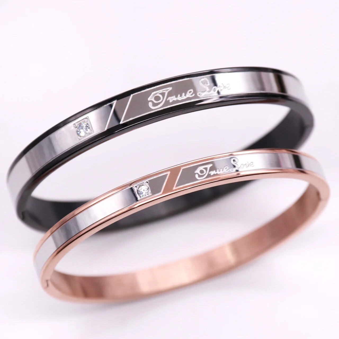 

IQPC New Stainless Steel Love Bracelet Black Rose Gold Bracelet Designer Bracelet Jewelry For Women