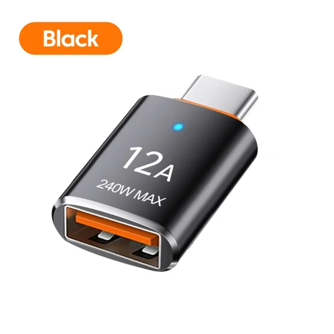 Адаптер Elough USB 3.0 к разъему OTG типа C с подсветкой USB-разъемом типа C для iPhone 15, Samsung, Xiaomi, Huawei