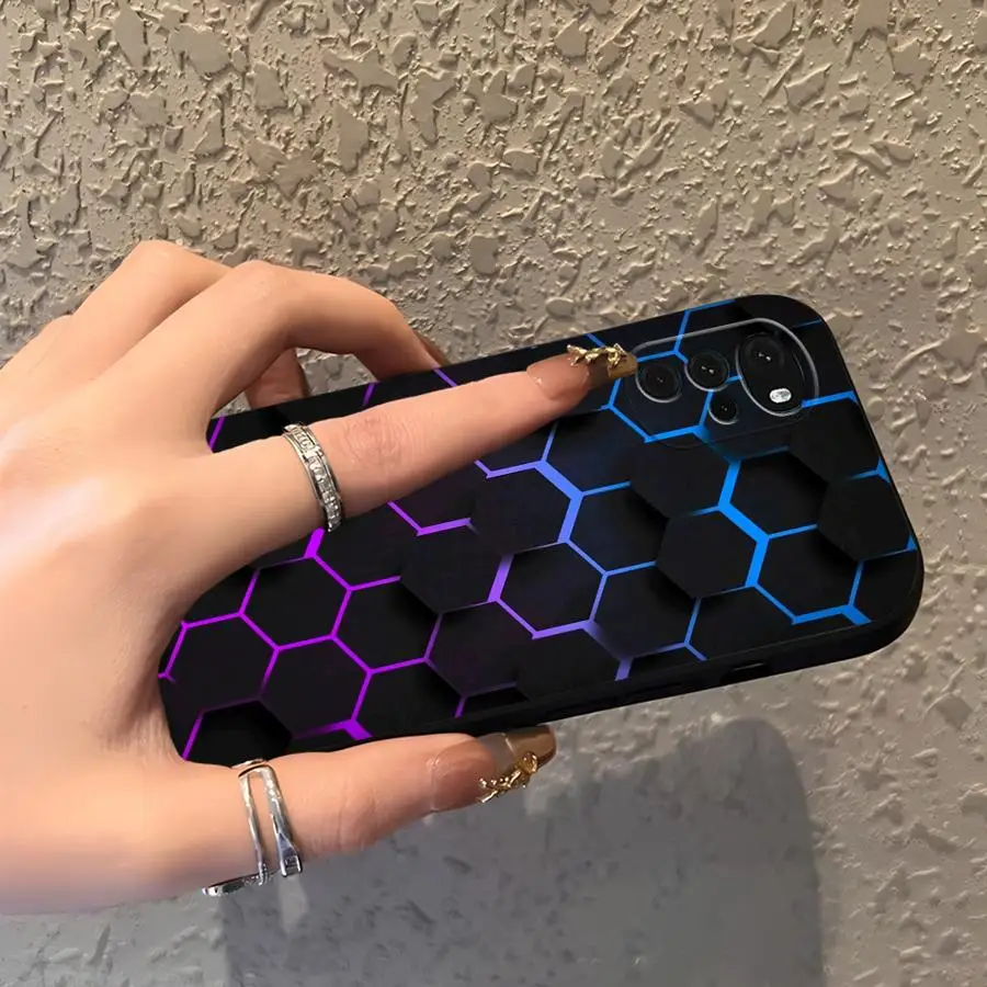 Фото Чехол для телефона с дизайном «соты» для Motorola Moto G51 G73 Edge 20 Pro 30 Lite G71 G22 Edge40 G52 G53 G30 G50 G60s G32 №3