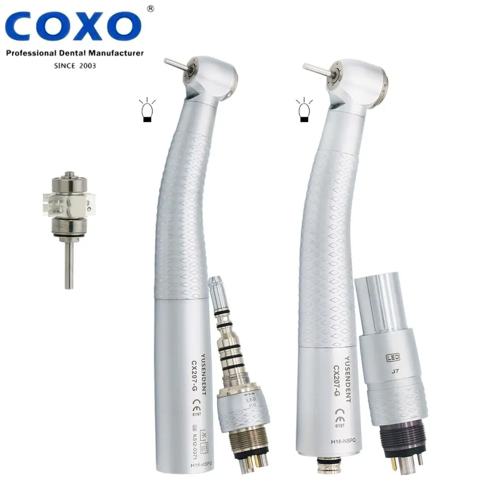 

COXO, стоматологический Волоконно-Оптический высокоскоростной наконечник, воздушная турбина, подходит для NSK Kavo, стоматологический Професси...