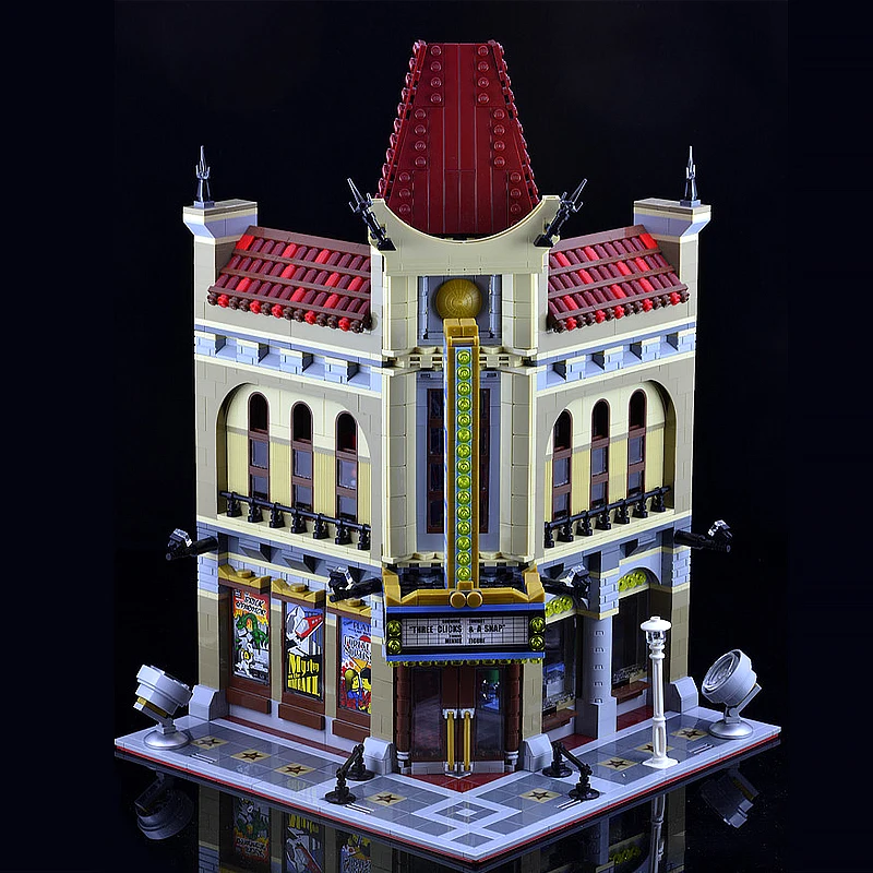 

15006 Street View Expert Palace Cinema Model Modular Building Blocks Bricks Action Figures Kids Children Model Sets Toys 10232