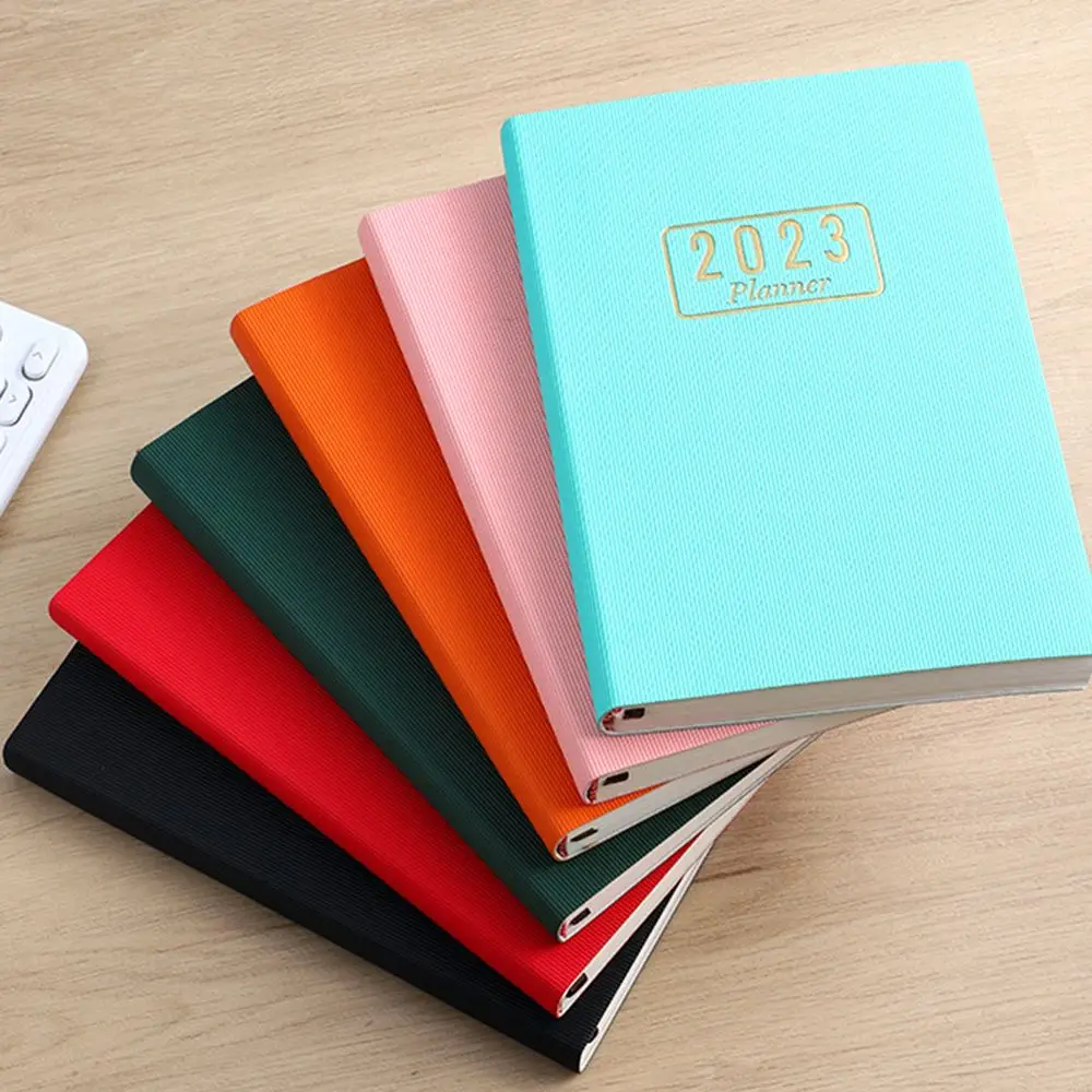 

Goals Habit Schedules Stationery Office School Supplies 365 days Diary A5 Agenda Notebook Index List 2023 Planner Book