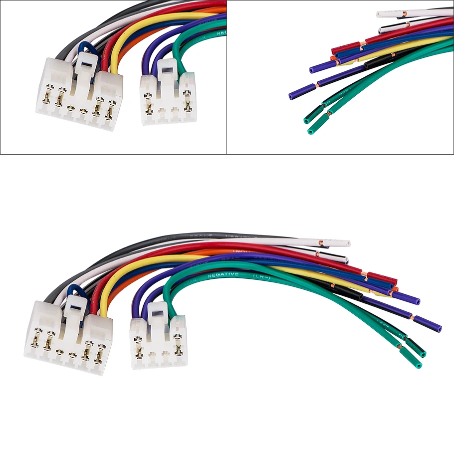 

Car Stereo Tail Connector Kit for Toyota Camry Corolla RAV4 BYD Auto Audio Coaxial Speakers Harnesses Female / Male Cable Line