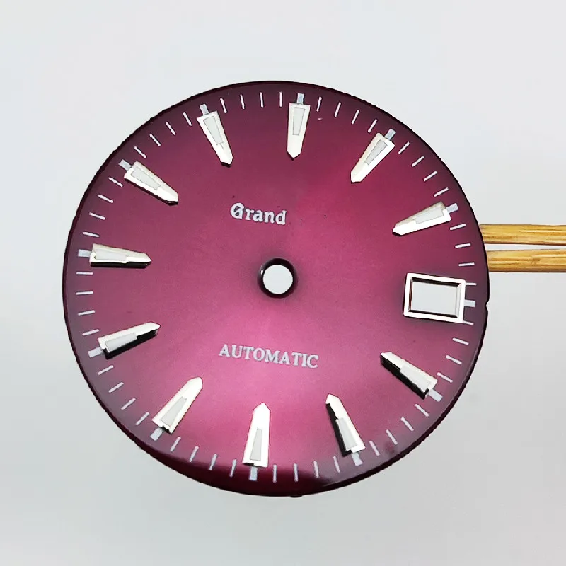 GS and S Dial 28.5 MM Watch Dial Conversion Accessories Enamel Glossy Letters Suitable for NH35/36 Movement Luminous Surface