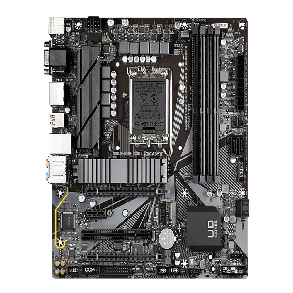 

Gigabyte B660M D3H DDR4 LGA 1700 Motherboard Computer USB3.0 SATA3 M.2 SSD Desktop Mainboard