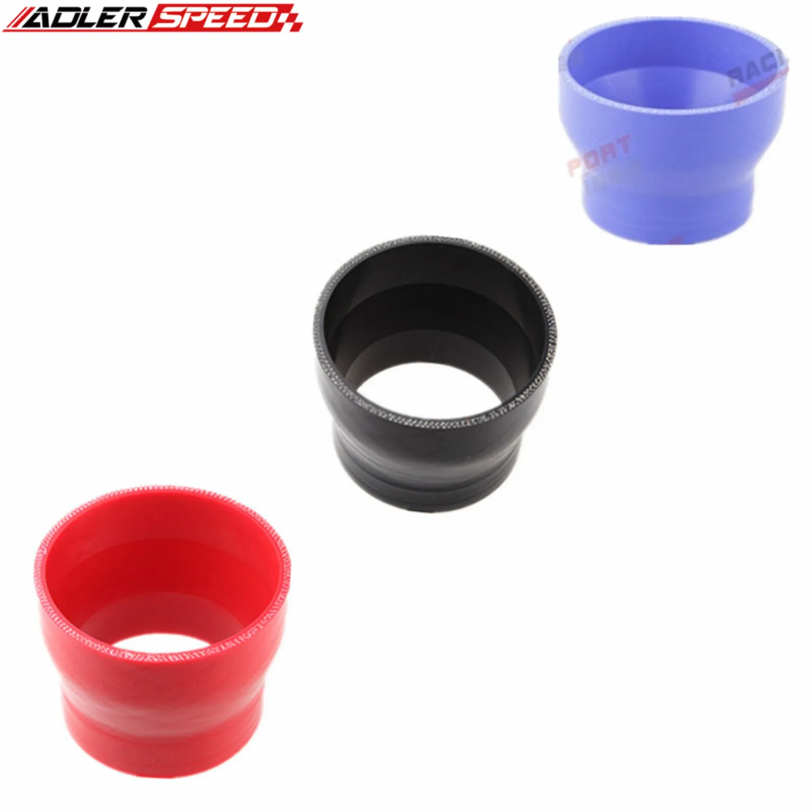 

Universal 3Ply 4" To 2.5'' Inch ID Straight Reducer Silicon Hose Coupler Pipe 76.2mm Black/Blue/Red
