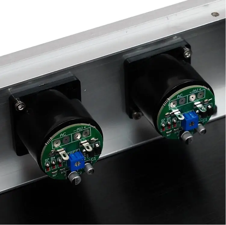 Корпус усилителя для наушников с измерителем vu meter полностью алюминиевый корпус