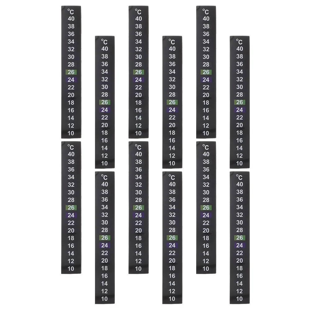 

12 Pcs Aquarium Stick On Adhesive Sticker Fish Tank Temperature Sticker Aquarium Stickers Number Strip Liquid