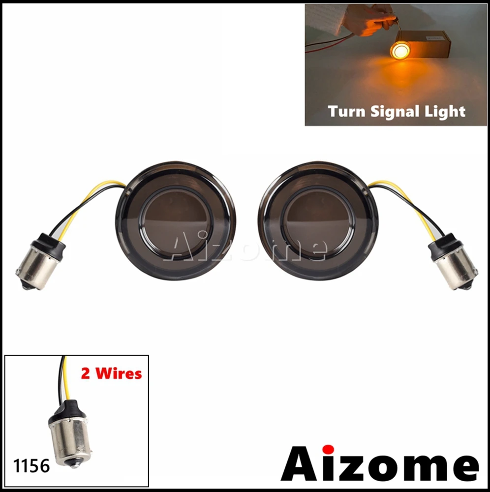 Для Harley Touring Softail Low Rider ST FXLRST Street Bob FXBB Dyna мотоциклетный светодиодный указатель поворота в стиле пули, индикаторная лампа