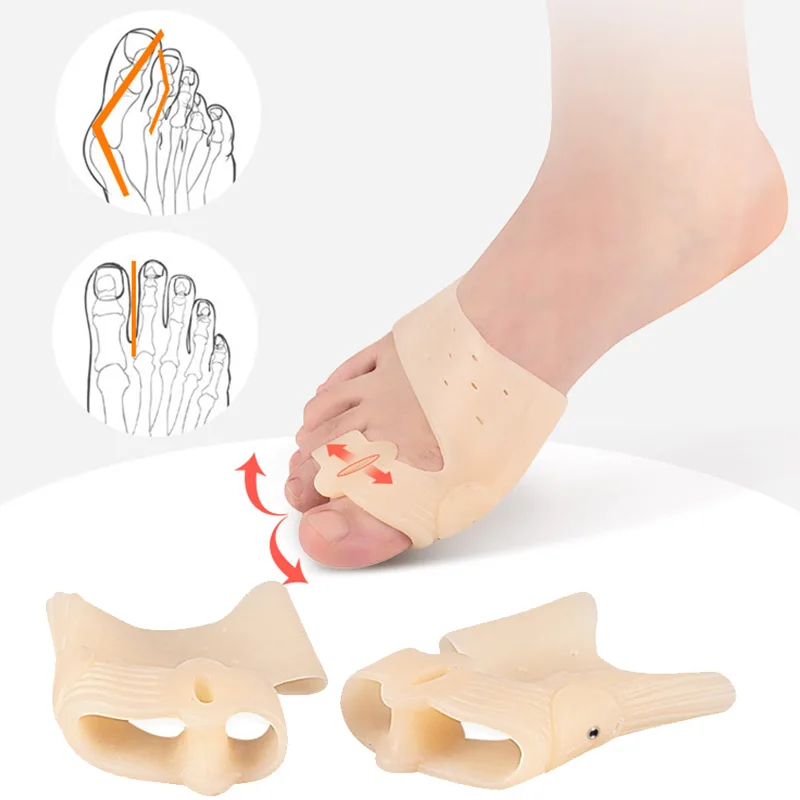 

Toe Separator Bunion Corrector For Women Silicon Toe Straightener Hallux Valgus Corrector Magnetic Therapy Toe Corrector Tool