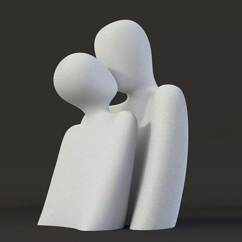 

European Resin Couple Model Statues Home Decoration Accessories Modern Abstract Sculpture Living Room Decor Office Desk Decor