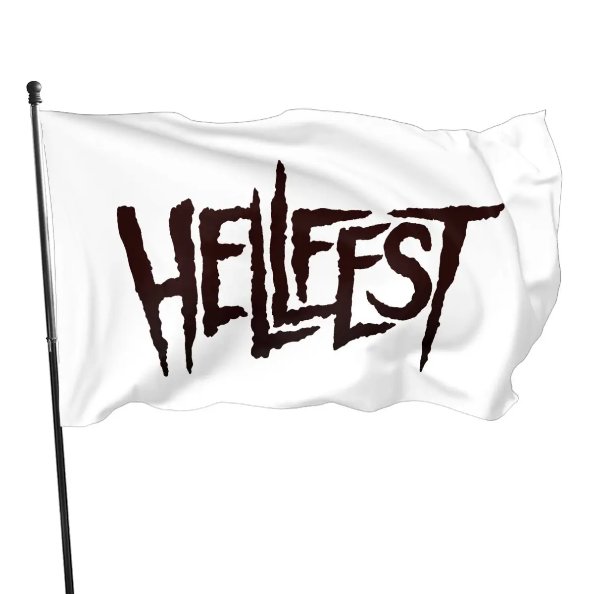 

Hellfest Outdoor Printable Banner Outdoor Travel Portable Music Festival Non-fading Competition sport Cheering flag Parade Soft