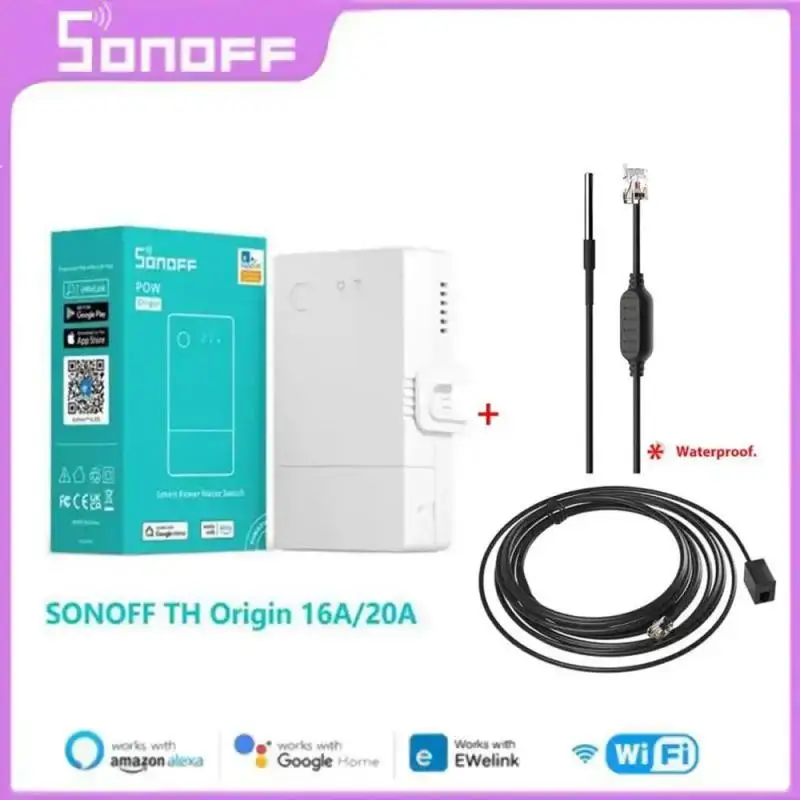 SONOFF TH Origin WIFI переключатель контроллер умного дома монитора температуры и