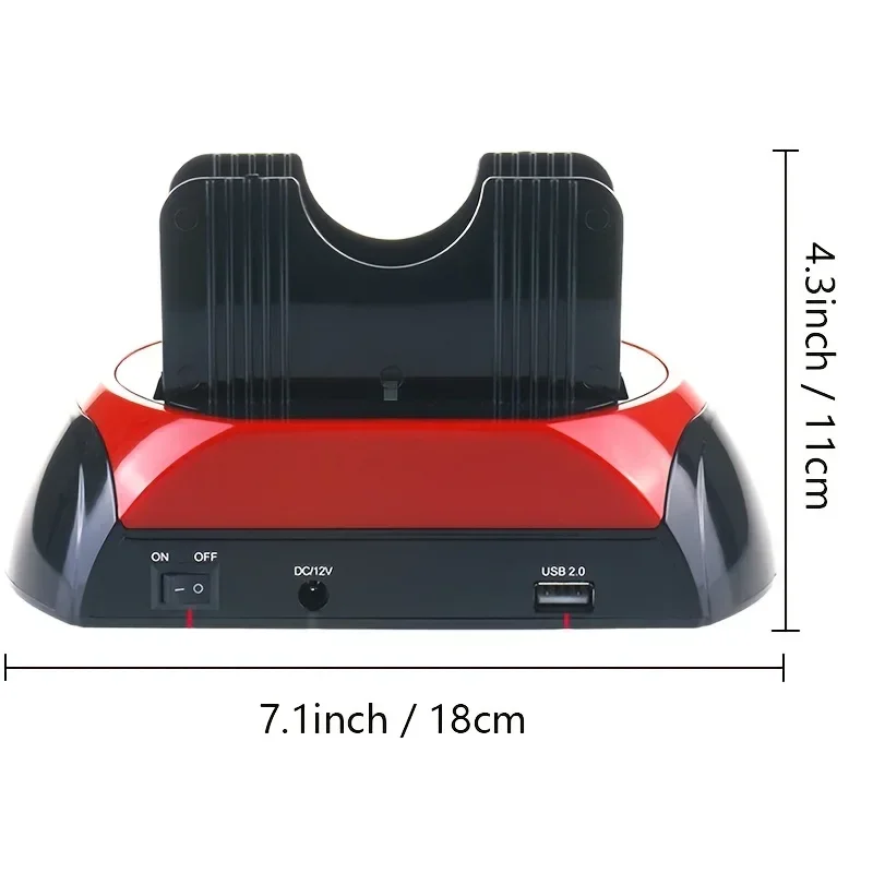 USB 2.0 ALL in 1 док-станция для жесткого диска 2 5 дюйма 3 двойная головка SATA