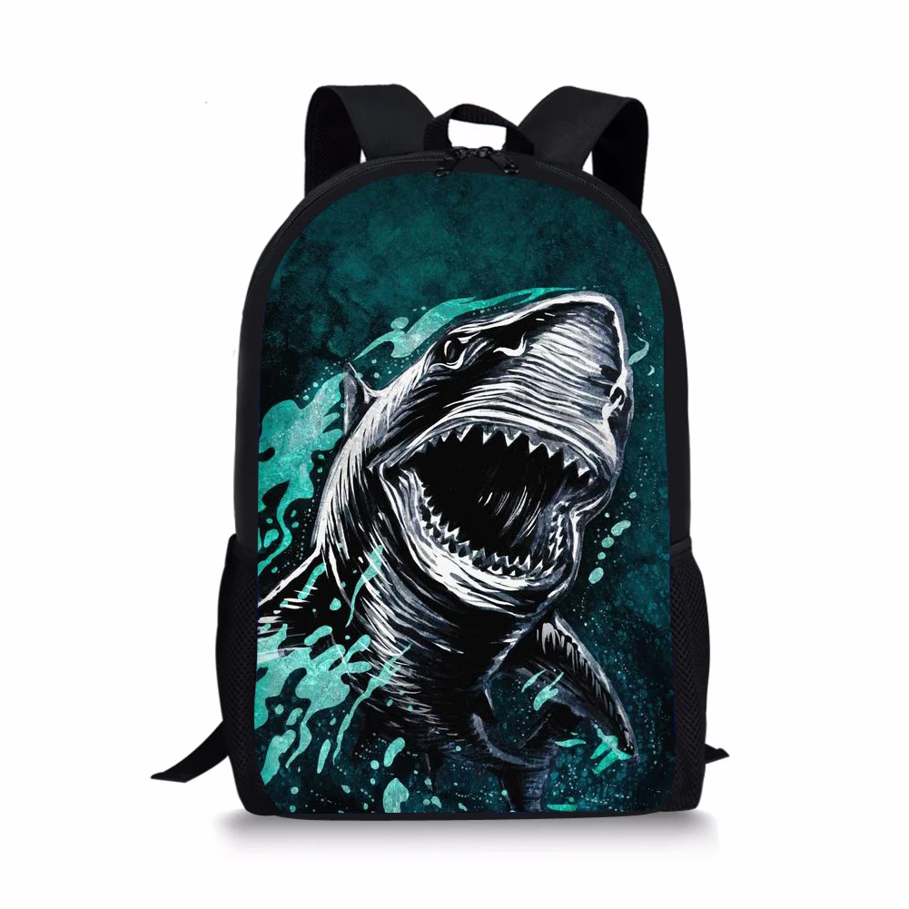 Shark Printing Backpack for Kid Shoulders Bag Fashion School Bag for Teenage Girl Children Travel Plecaki Szkolne