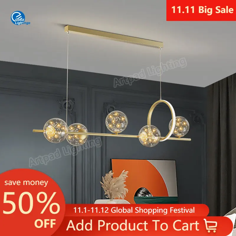 

Nordic Style Pendant Light Industrial Living Room Decorations Lighting For Bedroom Hanging Lamp Glass Kitchen Chandelier