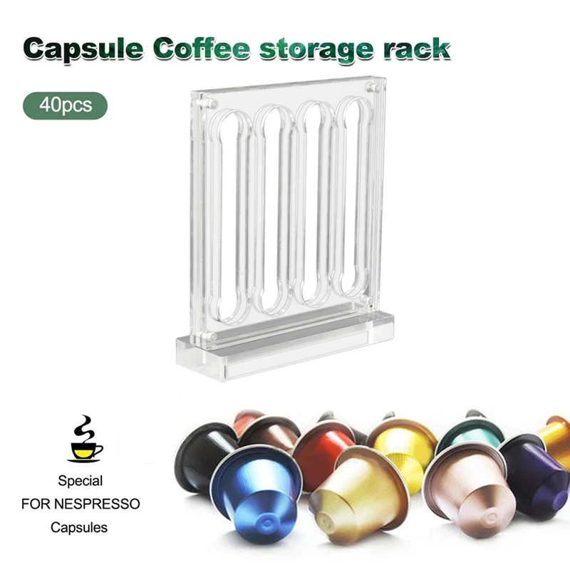 Акриловый держатель для кофейных капсул Nespresso Originalline ящик хранения и органайзер