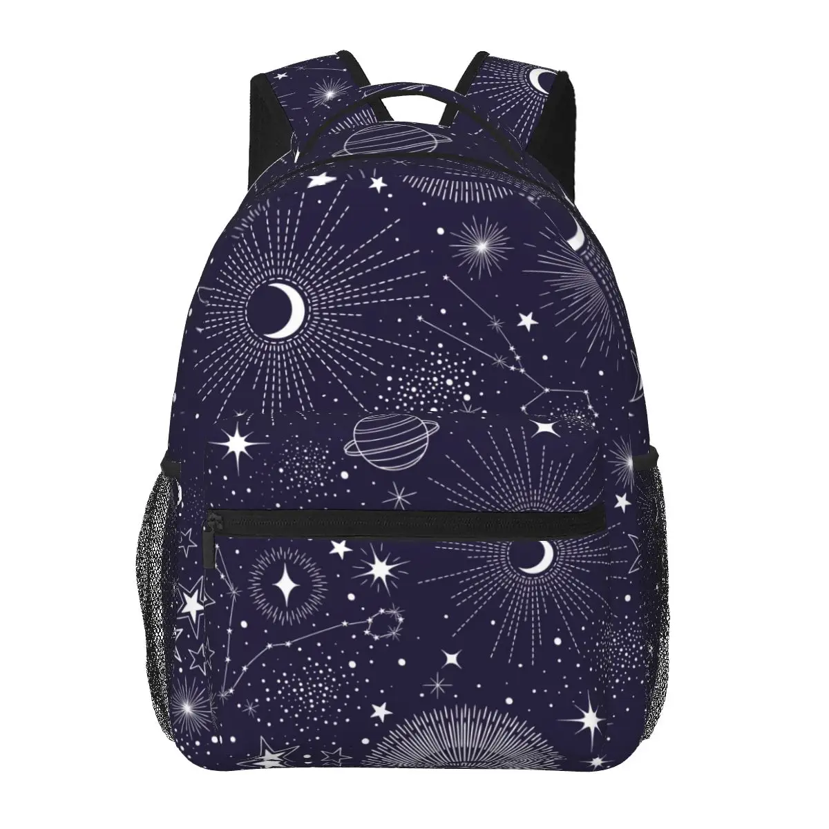 

Рюкзак для мужчин и женщин, дорожная женская сумка для ноутбука с созвездиями, солнцем, луной, планетами и глазами