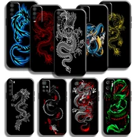 fashion dragon animal pattern phone case for xiaomi poco m3 pro 5g for poco x3 pro nfc x3 f3 gt case liquid silicon carcasa