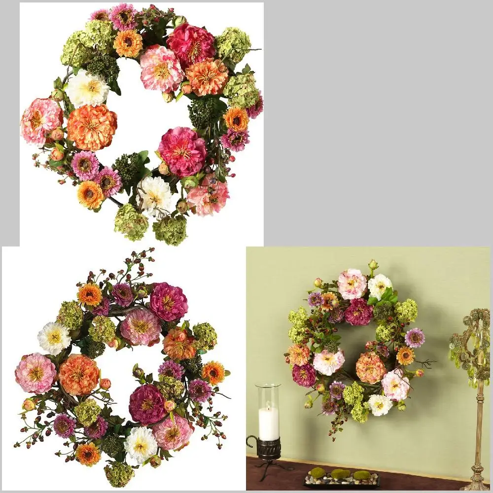 

Fantastic Fresh Peony Wreath for Your Home Decoration and Celebration