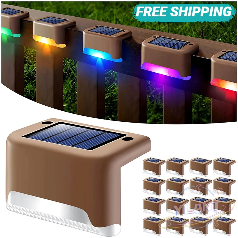 

16 Pack Solar Deck Lights LED Waterproof Outdoor Solar Powered LED Step Lights For Decks Stairs Patio Path Yard Garden Decor