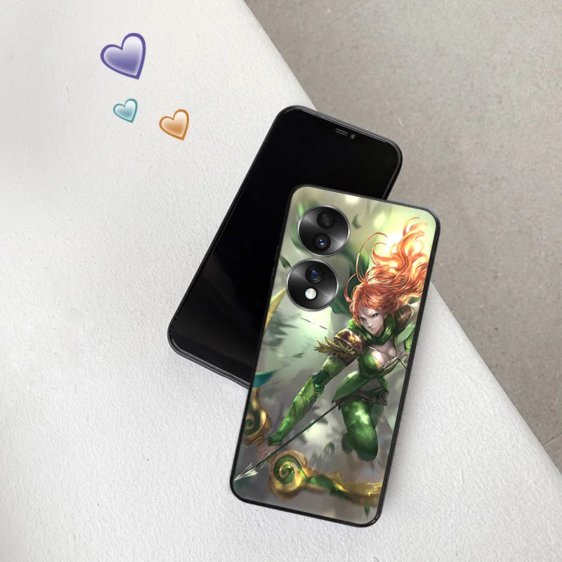 Силиконовый черный чехол для телефона Honor x8b Magic5 x9 x7 b x6 x8 a 90 70 8x x8a x7b Game Dota Pixel 6a 7a 8a 7 6