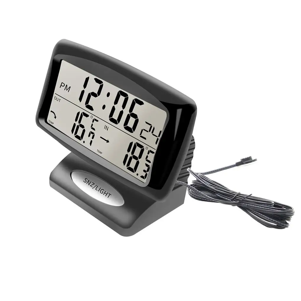

Car Thermometer LED Screen Outdoor Time Clocks Multifunctional Automobile Display Electronic Digital Clock Dashboard