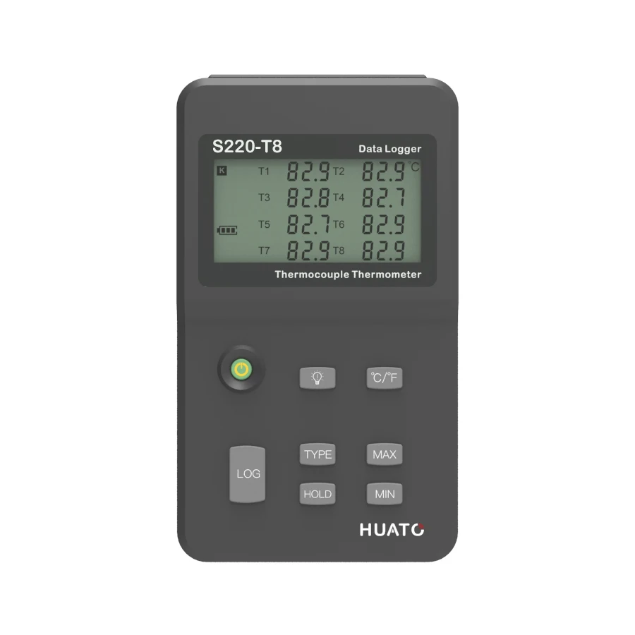 

8 канальный термометр с термопарой, устройство для регистрации данных с поддержкой типа K, J, E, T, R, S, N ,B