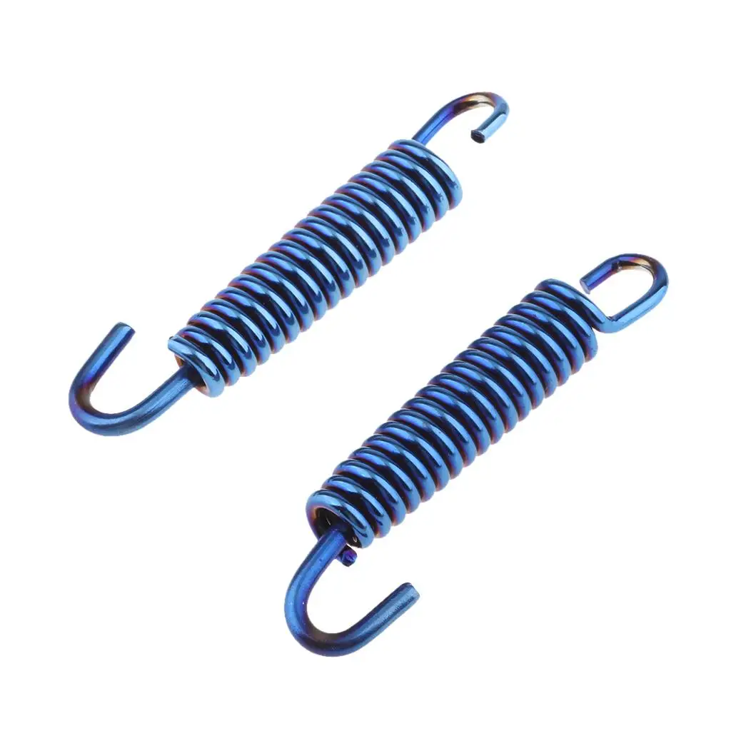 2 шт. 65 мм глушитель выхлопной трубы мотоцикла пружинный крюк из нержавеющей