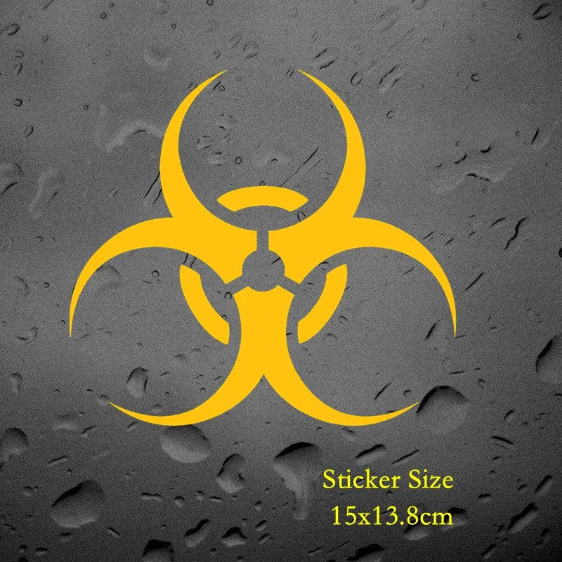 

Три мишки LBH511, 15*13,8 см, символ биоопасности, автомобильные наклейки, желтые/Серебристые/черные/красные виниловые наклейки, аксессуары для мотоциклов, наклейки