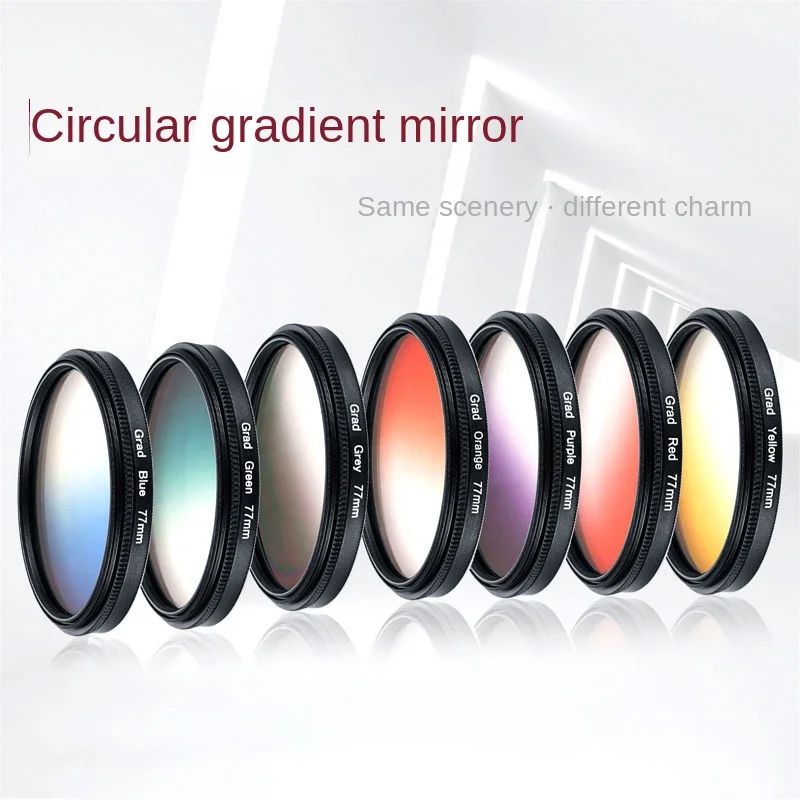 

Circular Gradient Filter 37/49-55-67-82 Micro SLR Camera Suitable for Sony Kang Canon Medium Gray Gradient Mirror Lente Canon