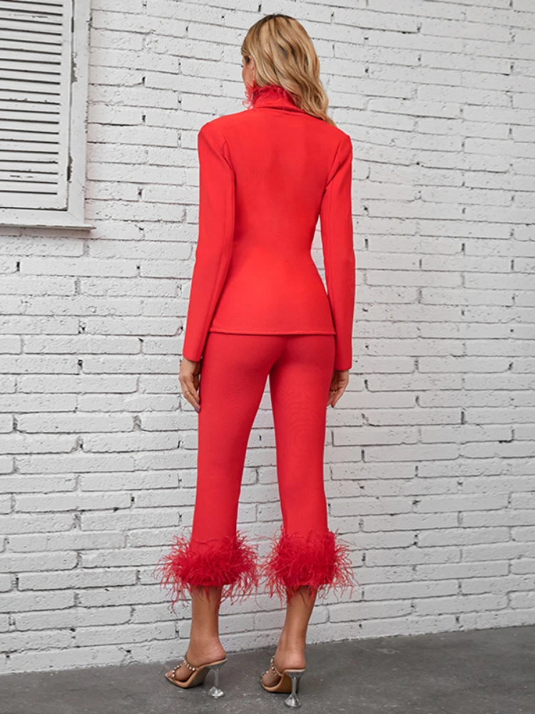 BEVENCCEL 2023 сексуальные женские комплекты из двух предметов пиджак с длинным