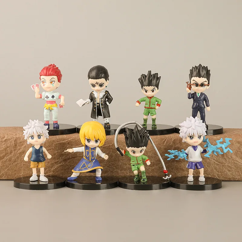 

8pcs/set HUNTER×HUNTER New Sign Characters Cute Figure Model Toys 7cm