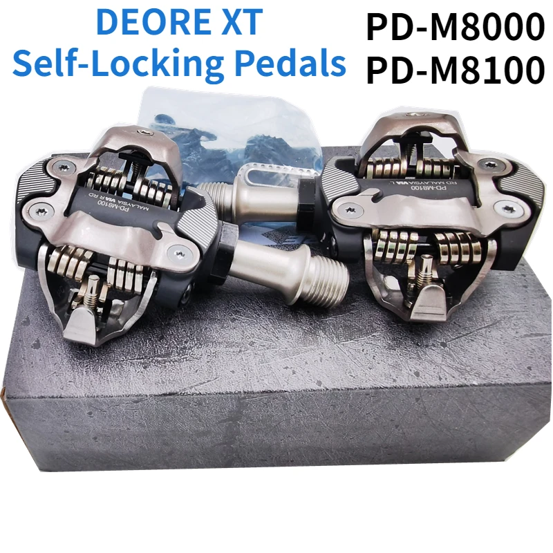 DEORE XT PD-M8100/M8000/M8020 Self-Locking SPD Pedals MTB Components Using for Bicycle Racing Mountain Bike Parts PD-M520/M540
