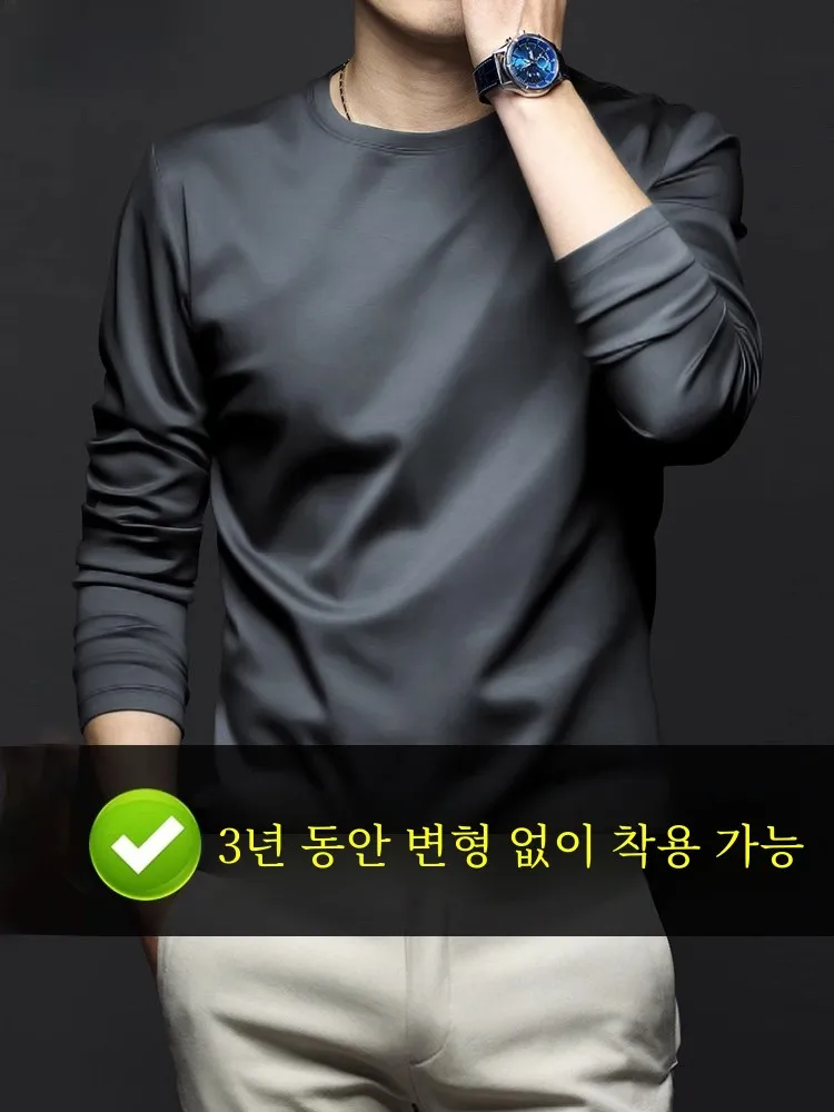 Высококачественная мужская рубашка из модала с длинными рукавами осень 2023 новая