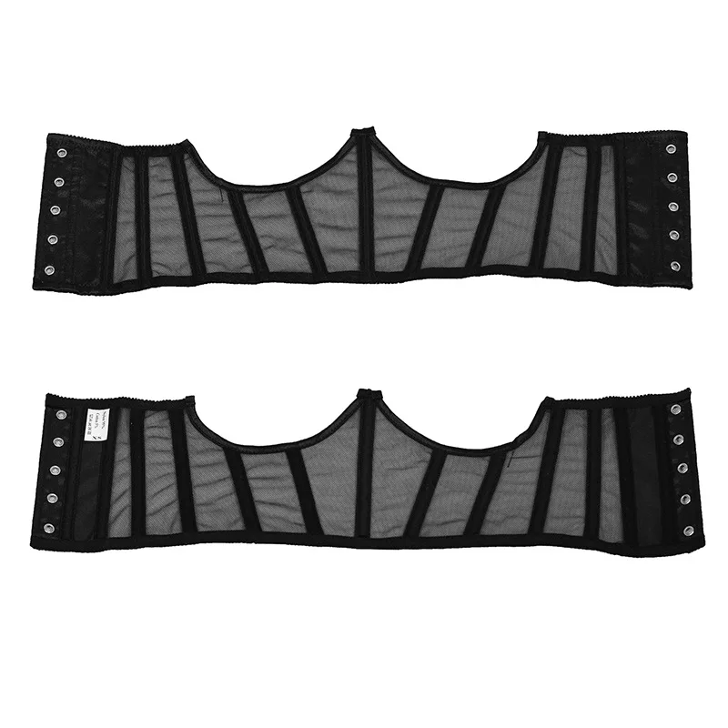 Chest Binder Underbust Corset Lace Transperant Short Torso Gothic Clothes Women Sexy Outfit Lingerie Black Gorset Crop Top Corse