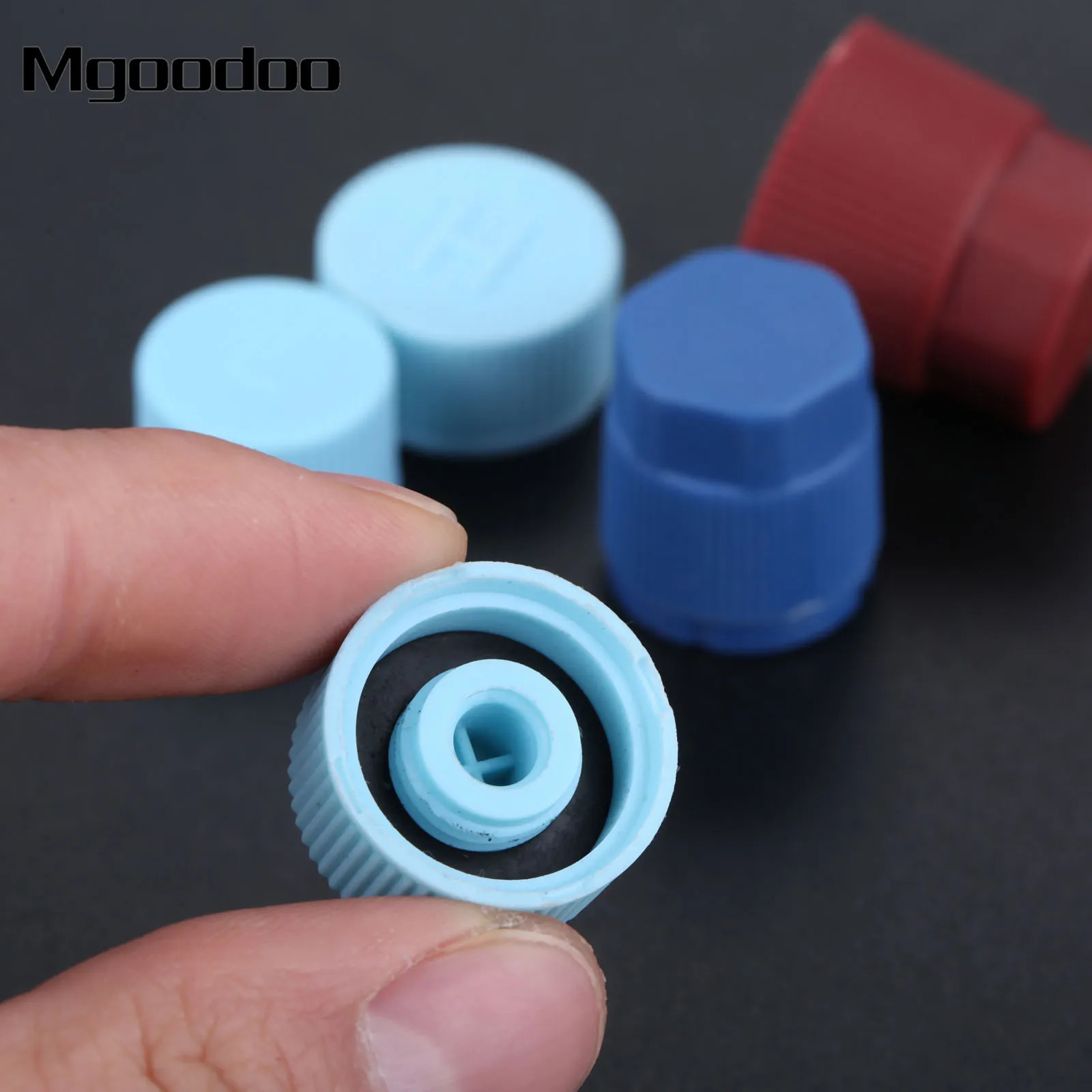 17Pc Car AC Caps Valve Cores R134A R12 R22 A/C System Cap Air Conditioning Stem Remover Tool Assortment Kit Auto Accessories | Автомобили