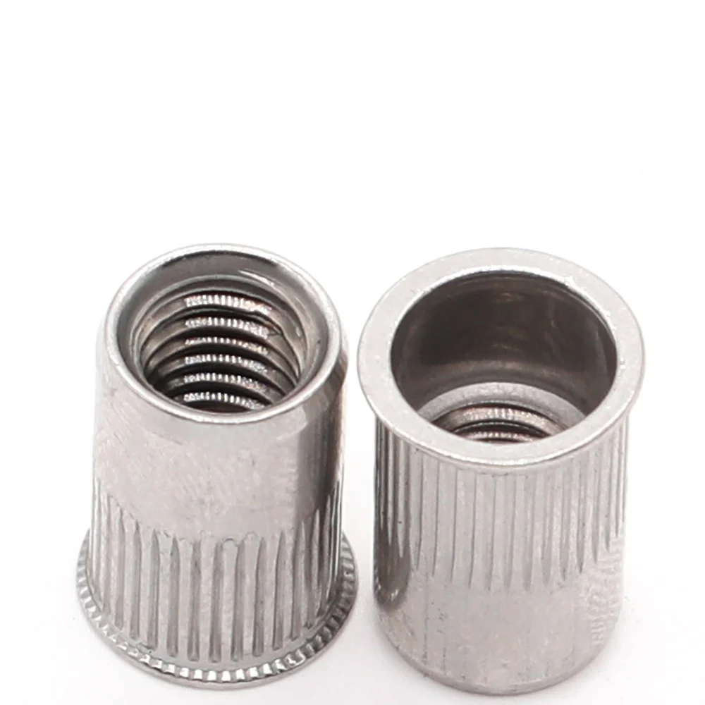 

20pcs Rivnut Thin Sheet Countersunk Rivet Nuts 304 Stainless Steel Threaded Blind M3 M4 M5 M6 M8 Nutserts High Quality