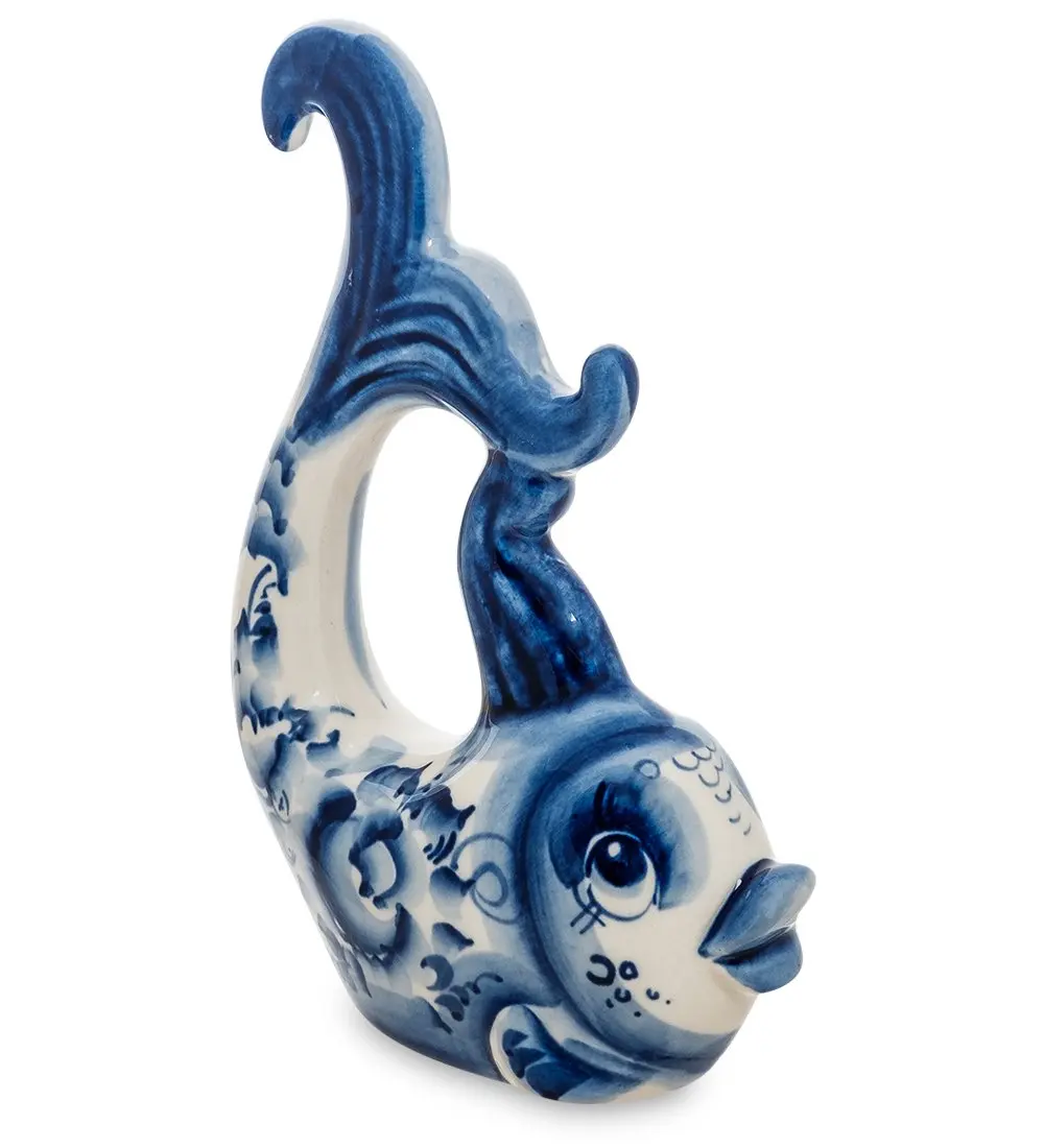 Фигурка &quotЗолотая рыбка&quot (Гжельский фарфор) |