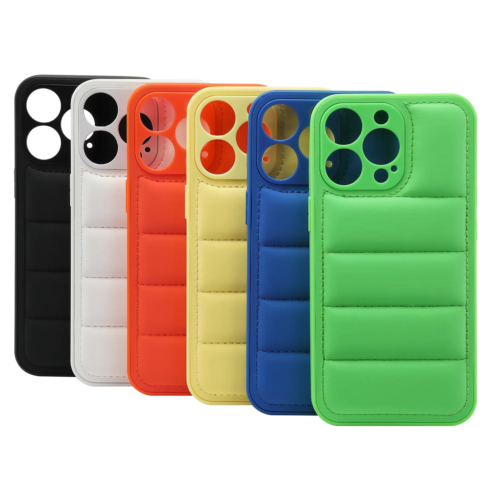 

Down Jacket Mobile Phone Protective Cover Shell Leather Case For iPhone 11 12 13Pro Max X XR XS Mobile Phone Cover Max 7 8Plus