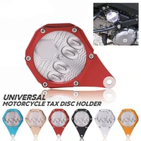 2022 new aluminum waterproof scooters quad bikes mopeds atv motorcycle tax disc plate holder