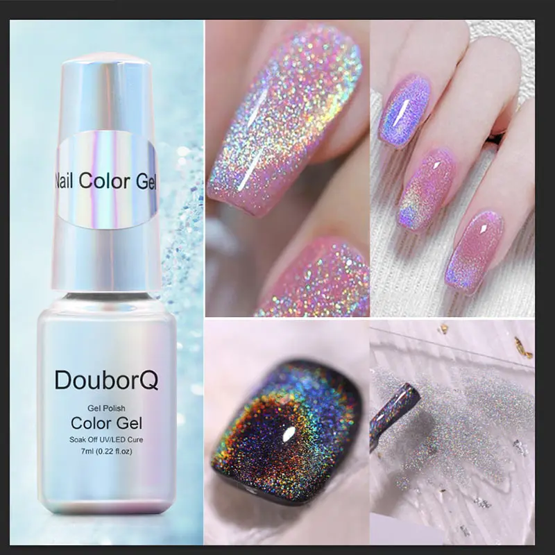 

Магнитный полуперманентный Гель-лак для ногтей Радужный кот 7 мл 9D Гель-лак УФ светодиодный Блестящий лак для ногтей магнитная палочка черн...