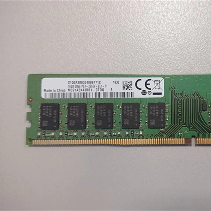 For Samsung 16G DDR4 2RX8 PC4-2666V Pure ECC UDIMM Server Memory High Quality Fully Tested Fast Ship