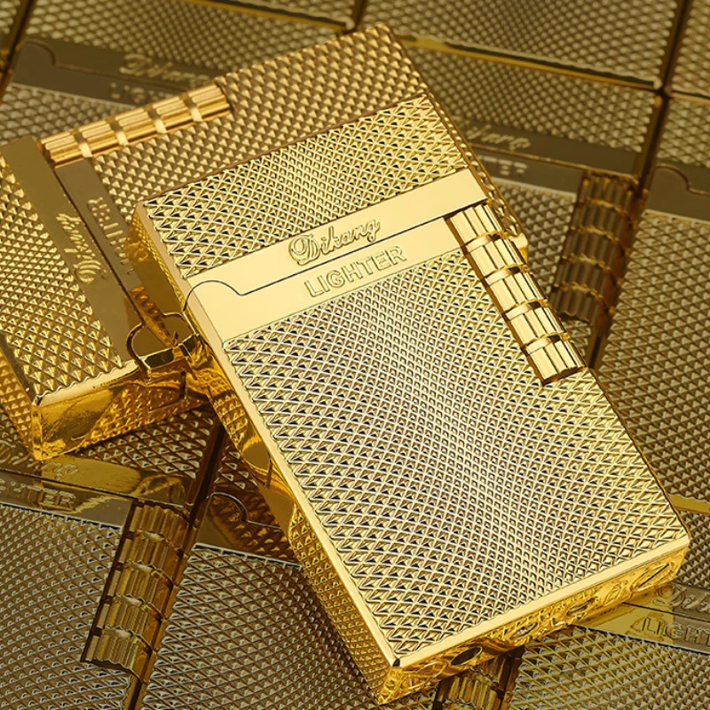 

Butane Inflation Gas Torch Lighter Stylish Cigarette Smoking Accessories Grinding Wheel Flint Flame Lighters Cool Gifts For Men