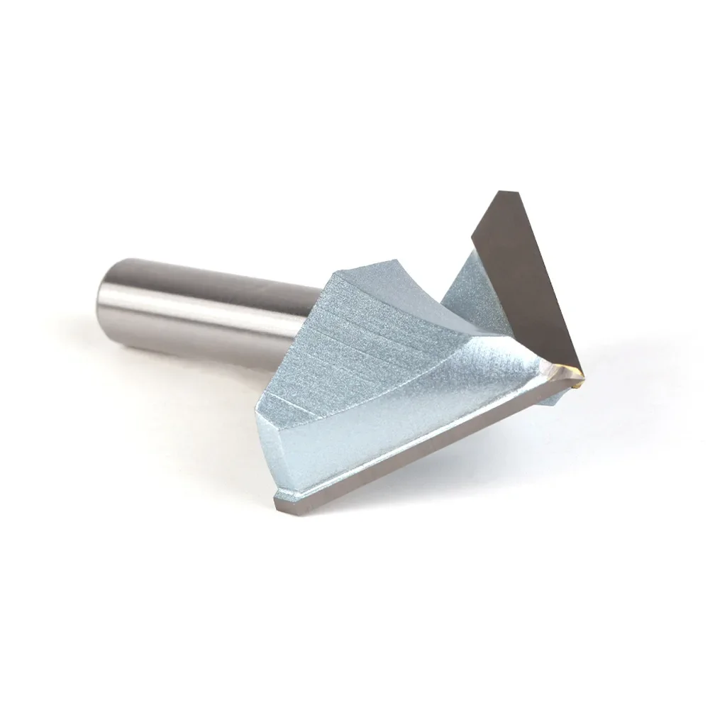1 шт. 12 мм 1/2 дюйма хвостовик 90 градусов шаблон с V-образной канавкой фреза чистка