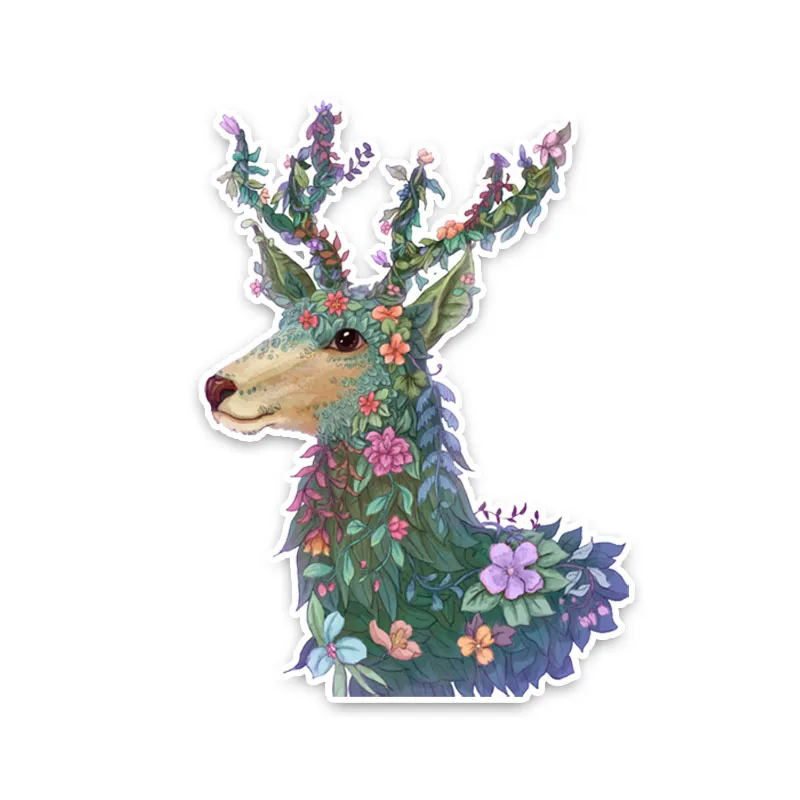 

Car Sticker Colourful Deer Decoration Decal PVC Car Sticker Styling 17CM*12.5CM