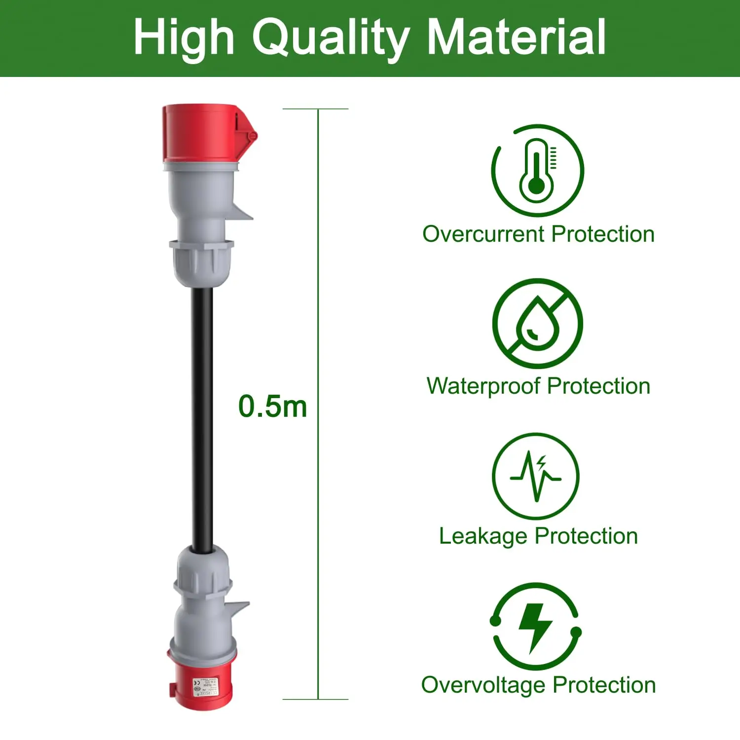 Для Tesla model X S Y 5-контактный красный адаптер CEE 32A папа на 16A мама удлинитель