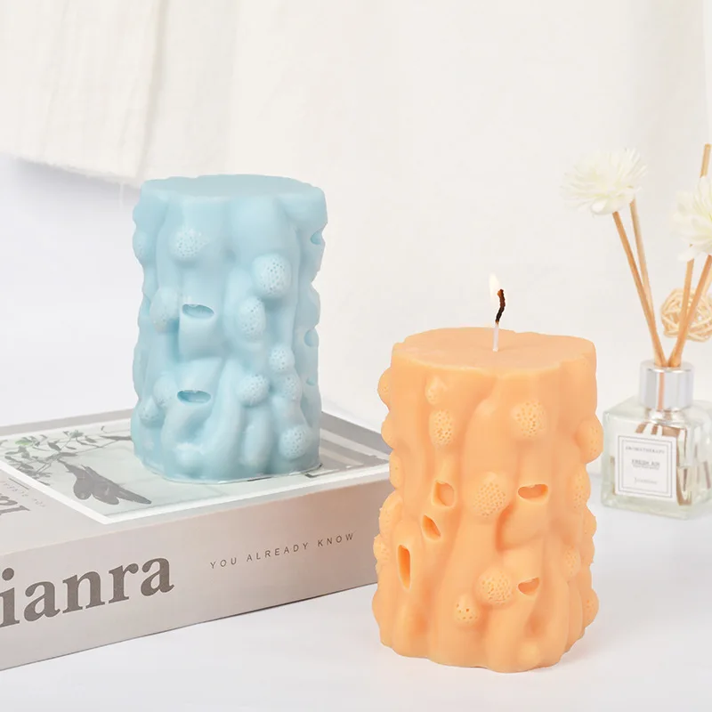 

Силиконовая форма с сотовым цилиндром для эпоксидной смолы, «сделай сам», гипсовая глина, ароматизированные свечи, принадлежности для изго...